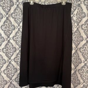 J.Jill black, elastic waist skirt, size pLarge